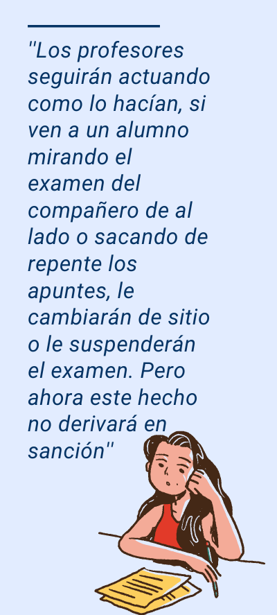 copiar en un examen